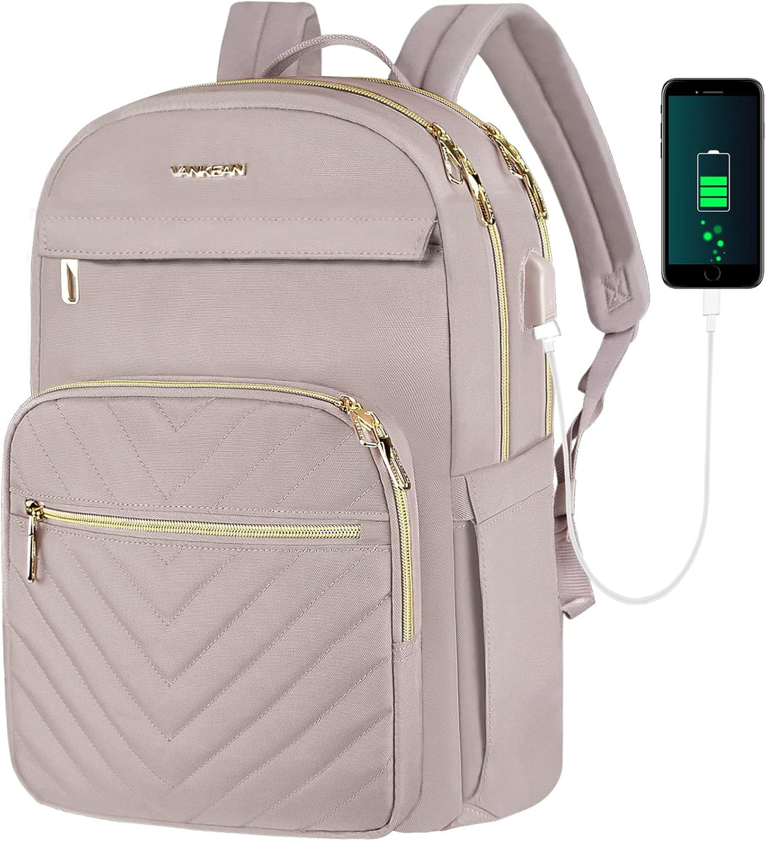 Black slim water-resistant unisex laptop backpack for 15.6-inch laptops, ideal for commute, work & travel.