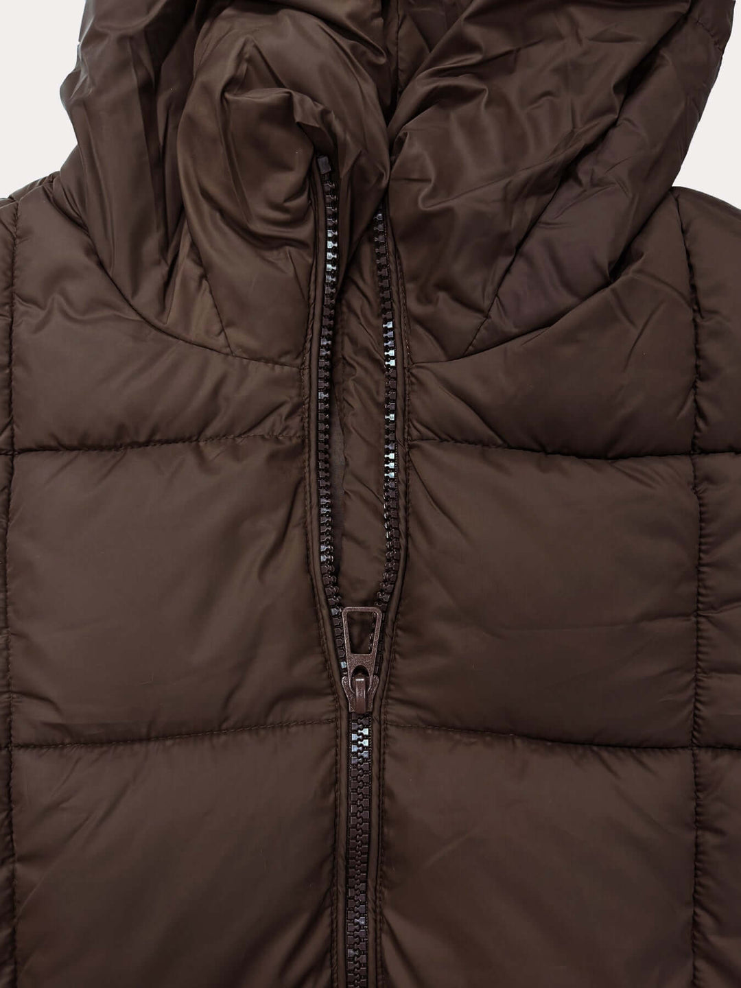 Fashionable women's long hooded winter coat, a chic choice for cold weather apparel.