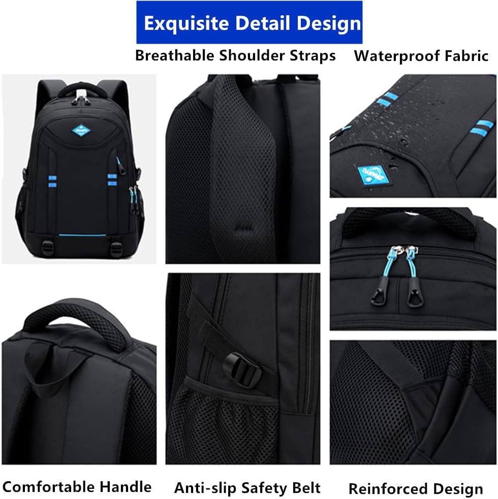 Stylish multi-pocket rolling backpack for boys. Convertible design, serves as school bag or trolley for easy transport.