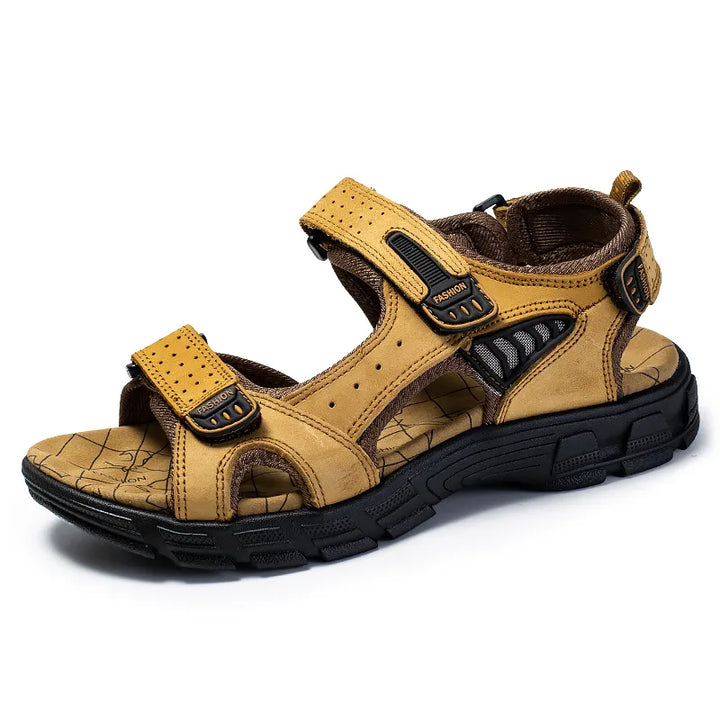 Comfortable men's & women's orthopedic sandals with strong arch support & adjustable Velcro for everyday casual wear.