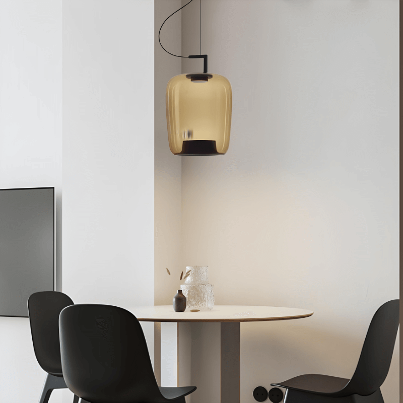Modern Glass Pendant Light with LED