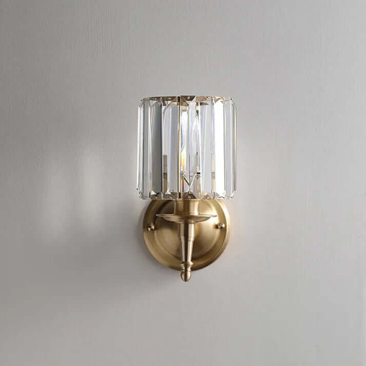Vintage Crystal Wall Light Fixture
