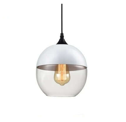 Elegant Glass Pendant Light with Adjustable Cable