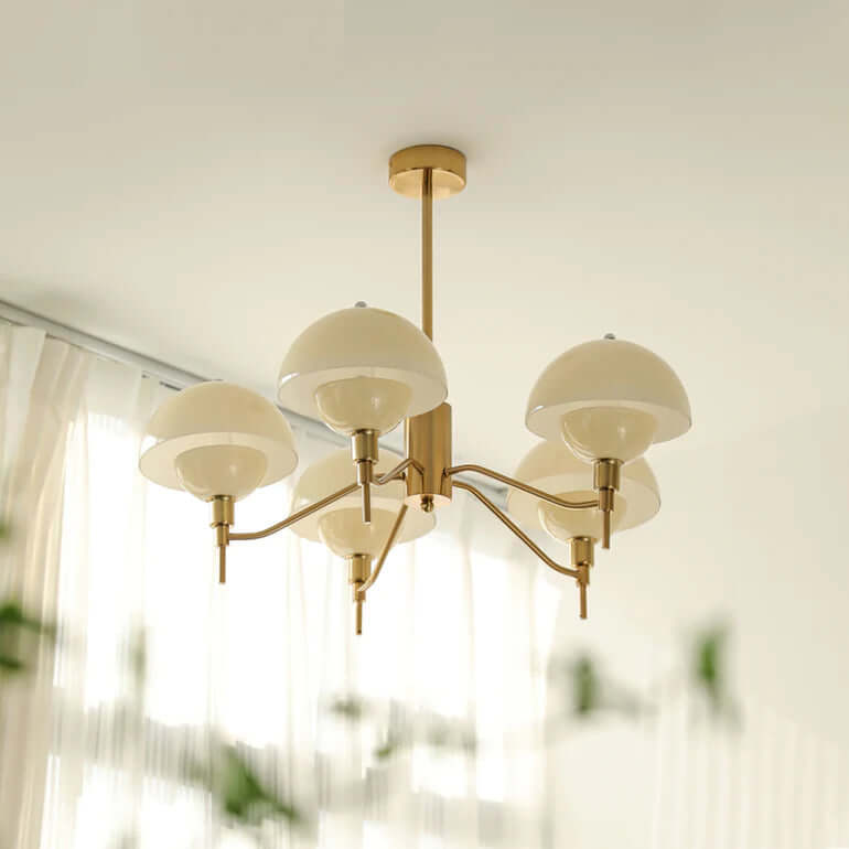 Elegant Cream Bubble Chandelier
