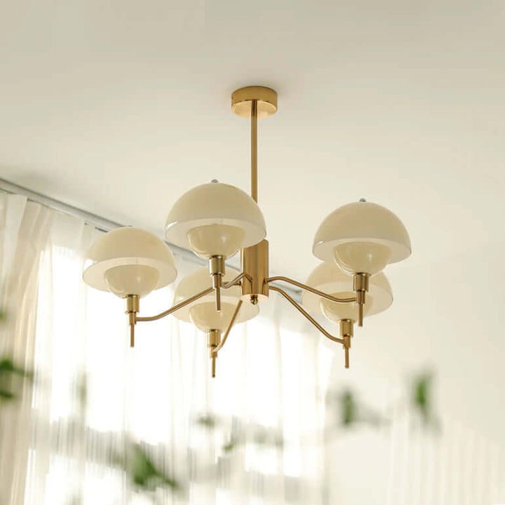 Elegant Cream Bubble Chandelier