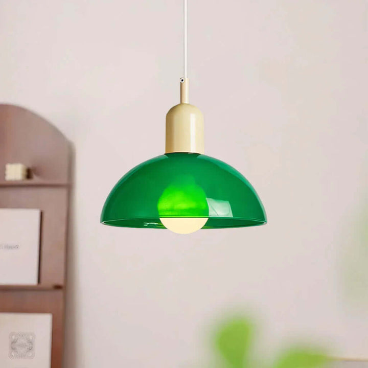 Colorful Glass Bowl Pendant Light