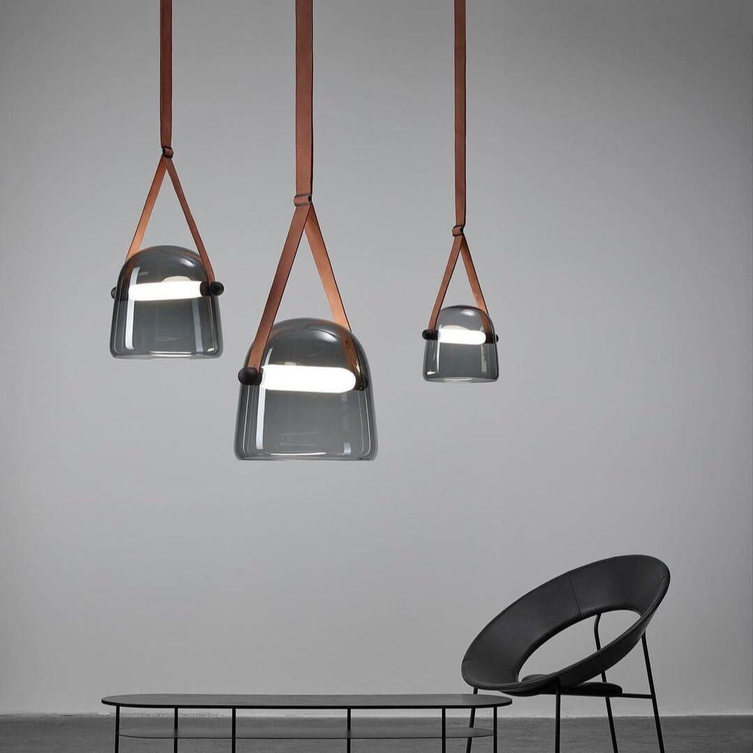 Modern Pendant Lamp with Metal Accents