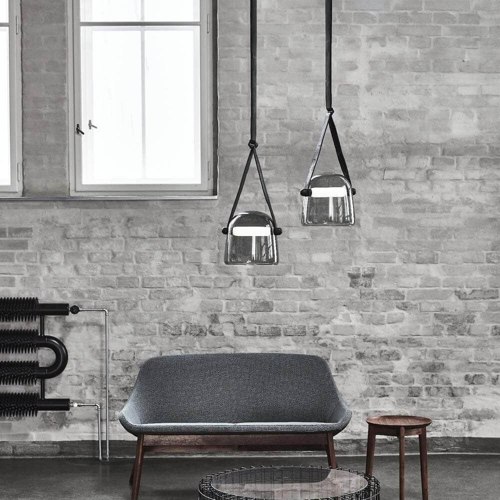 Modern Pendant Lamp with Metal Accents