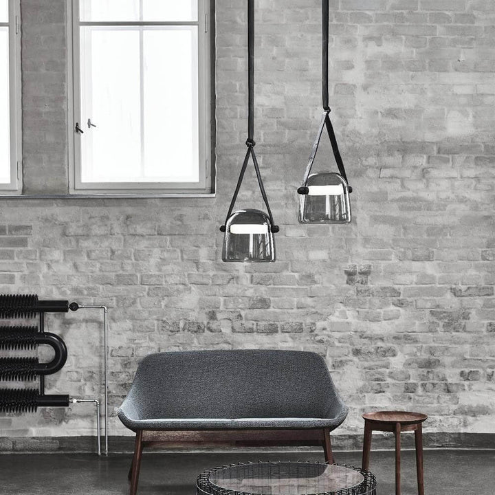 Modern Pendant Lamp with Metal Accents