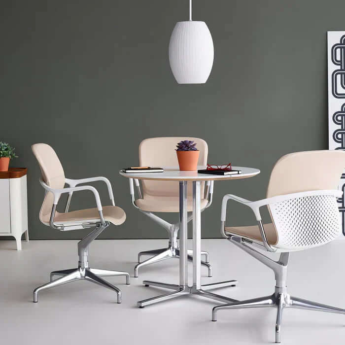 Modern Silk & Steel Pendant Light