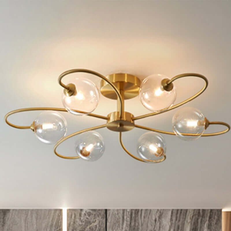 Modern Geometric Metal Ceiling Light Fixture