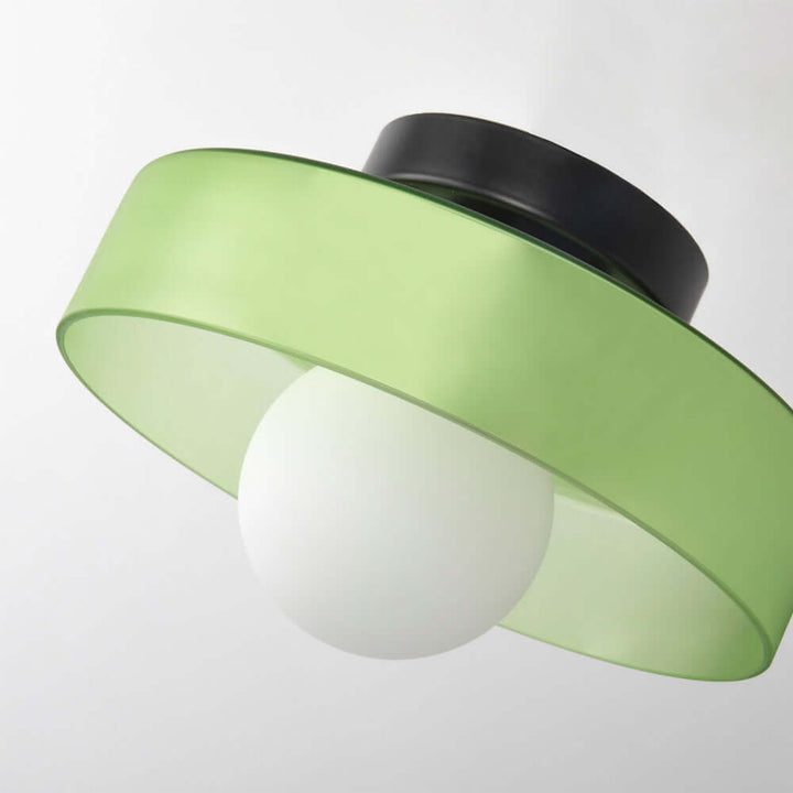 Modern Round Glass Ceiling Light Fixture