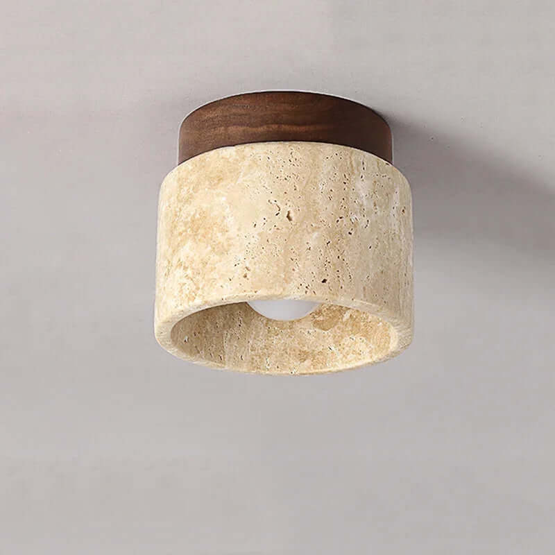 Cream Style Marble Ceiling Lamp