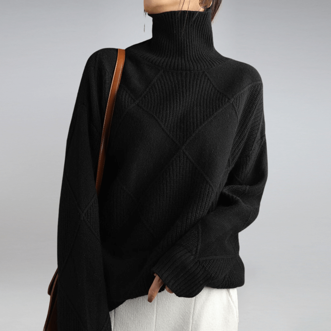 Women's Turtleneck Relaxed Fit Sweater