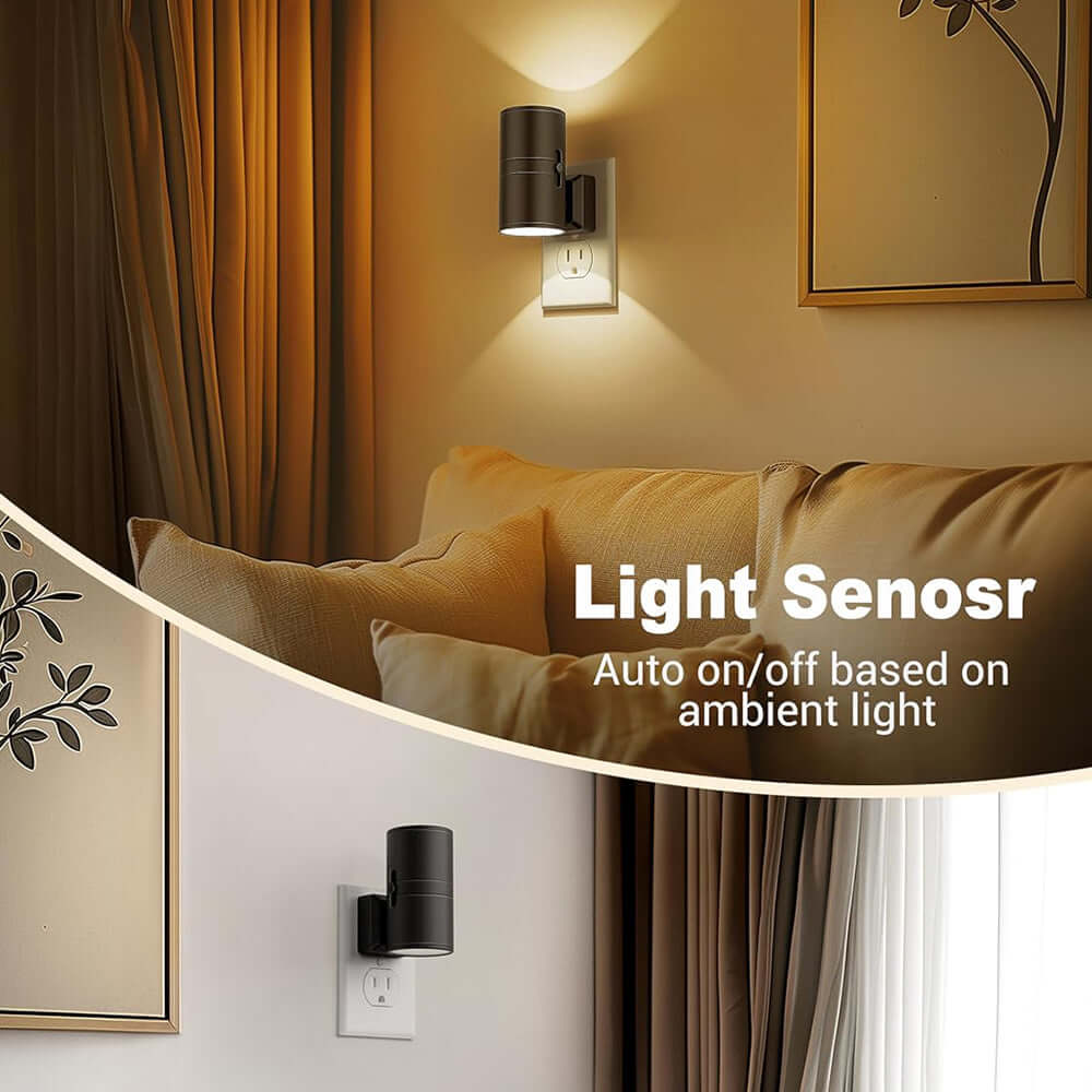 LED Night Lamp with Dual Modes - Auto On/Off