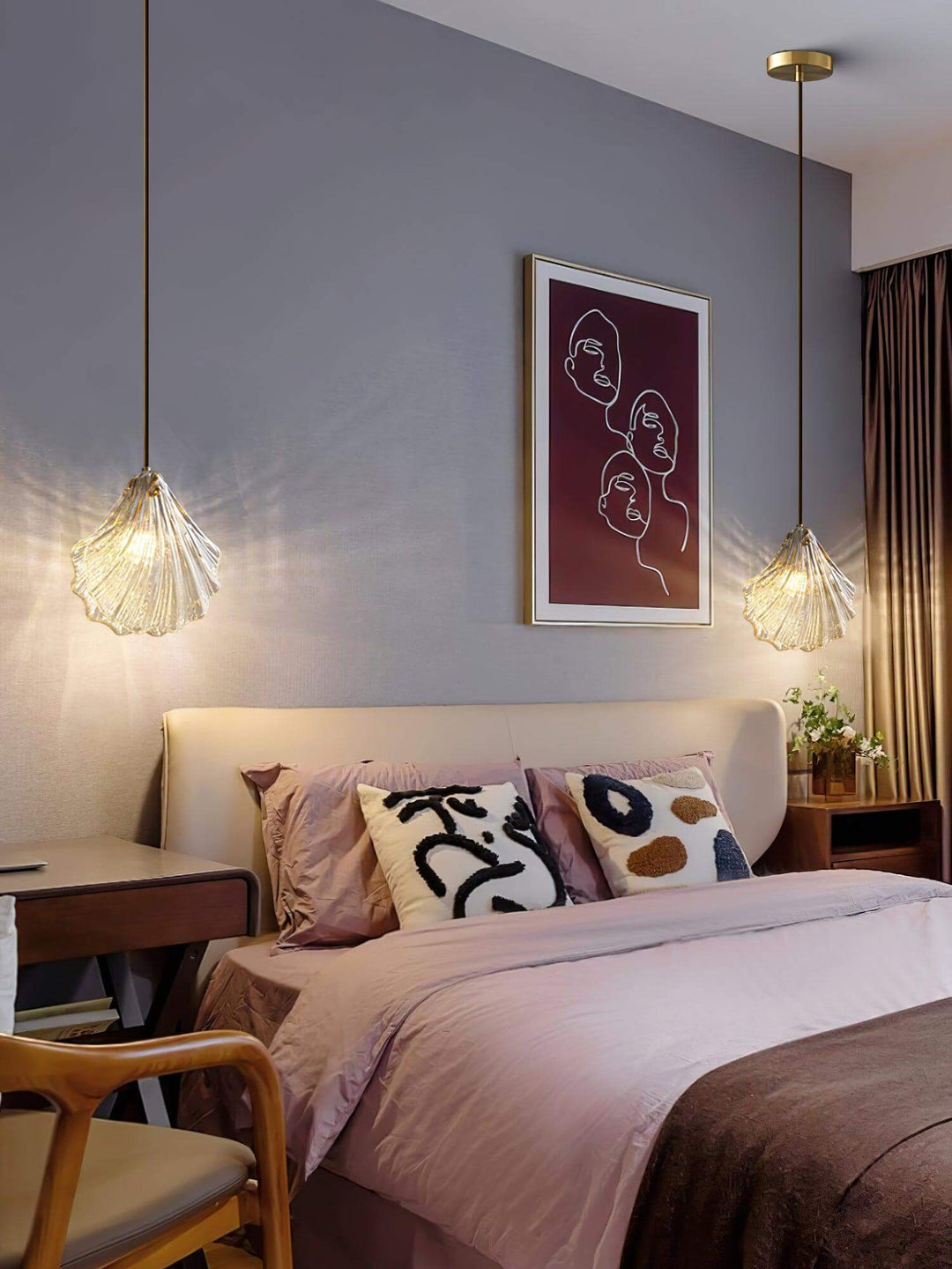 Seashell Glass Pendant Light