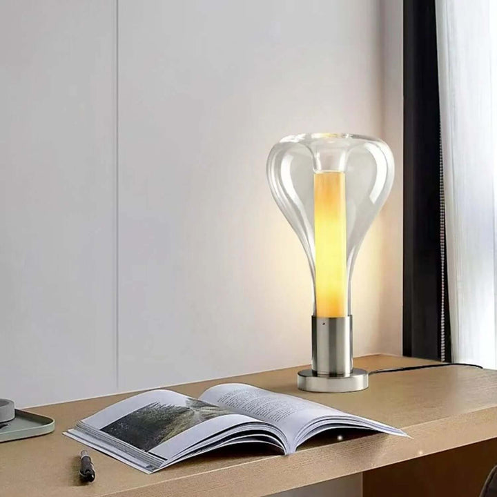 Lava Art Glass Table Lamp with LED Light