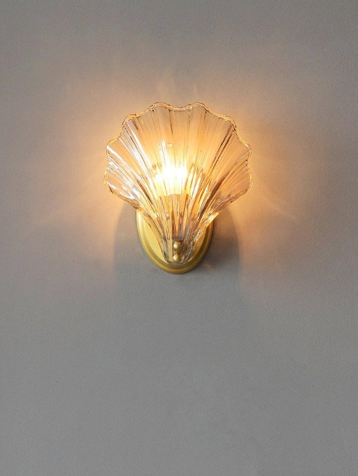 Seashell Wall Light Fixture, Nautical Decor, 20cm