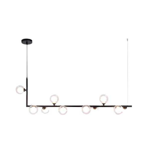 Frosted Glass Chandelier Modern Ceiling Light Fixture