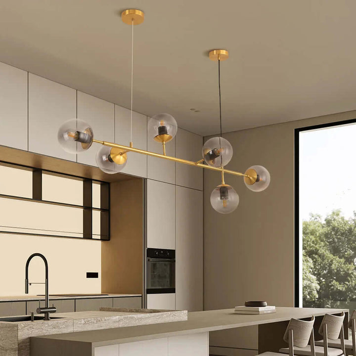 Modern Glass Orb Pendant Light