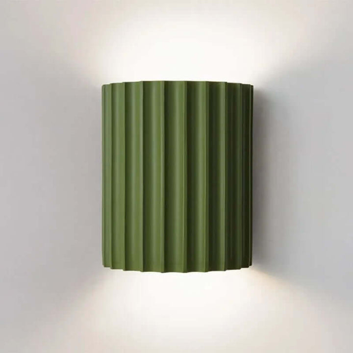 Ruffled Resin Wall Lamp