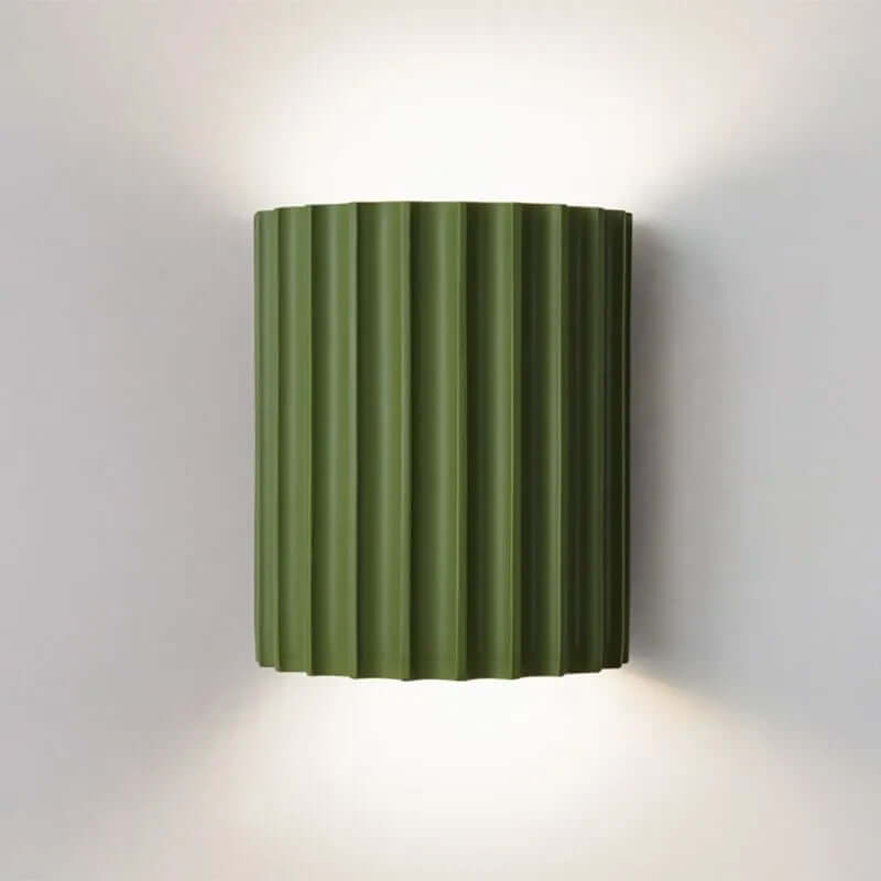 Ruffled Resin Wall Lamp