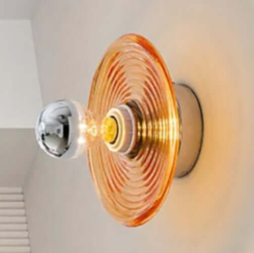 Vintage LED Water Ripple Glass Wall Sconce