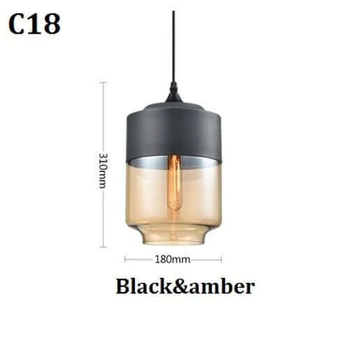 Elegant Glass Pendant Light with Adjustable Cable