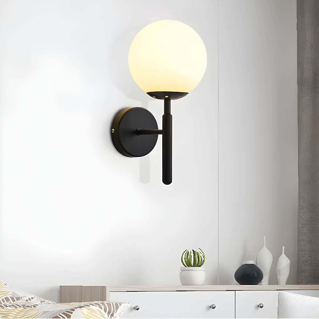Mid-Century Modern Glass Wall Lamp