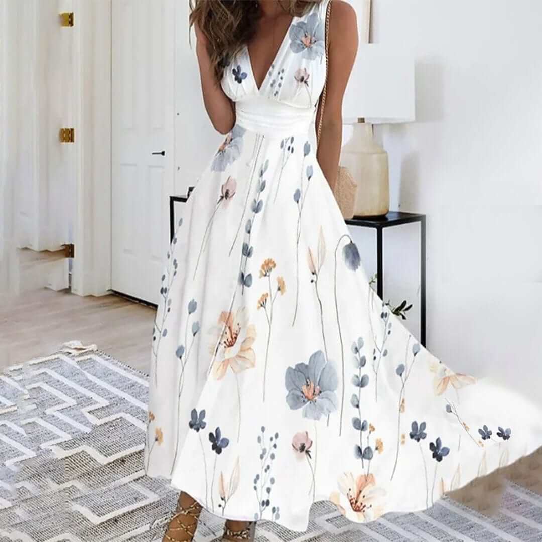 Women's Floral Summer Dress - Elegant & Comfortable