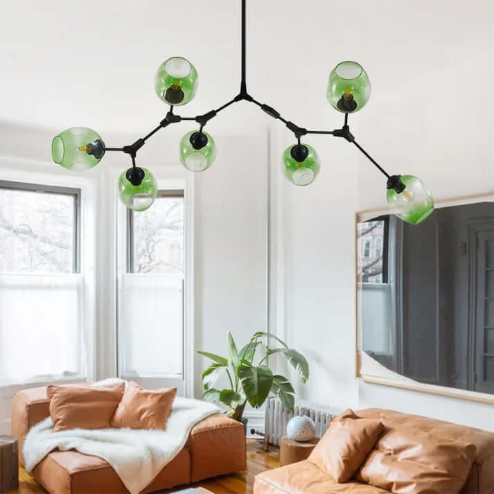 Modern Bubble Glass Sputnik Chandelier