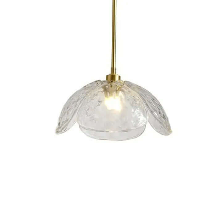 Elegant Glass Flower Petal Pendant Light