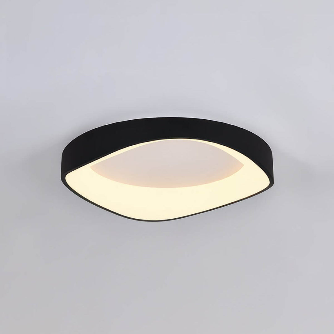 Modern Wood Grain LED Ceiling Light Fixture