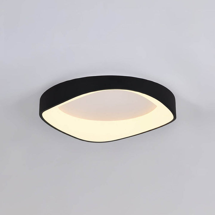 Modern Wood Grain LED Ceiling Light Fixture