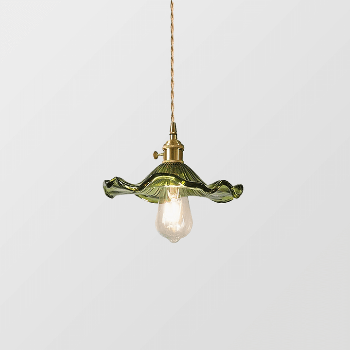 Floral Glass Pendant Light