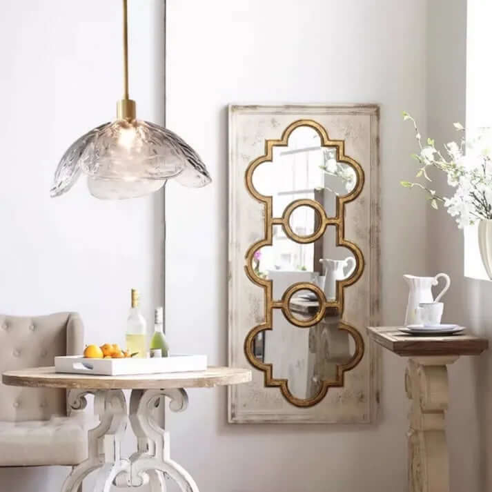 Elegant Glass Flower Petal Pendant Light