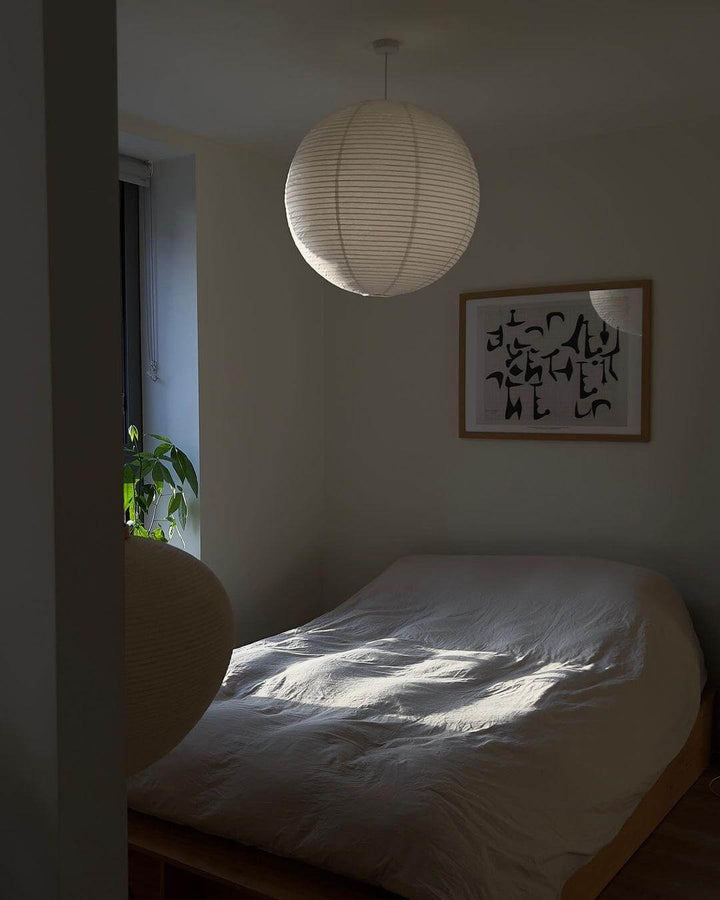 Japanese Pendant Lamp with Wire