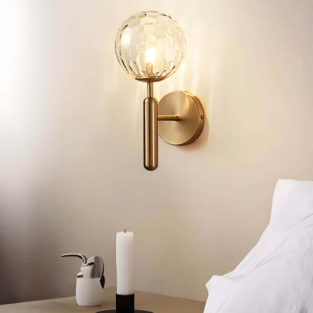 Mid-Century Modern Glass Wall Lamp