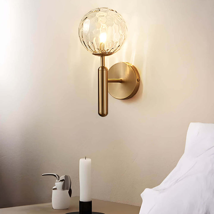Mid-Century Modern Glass Wall Lamp