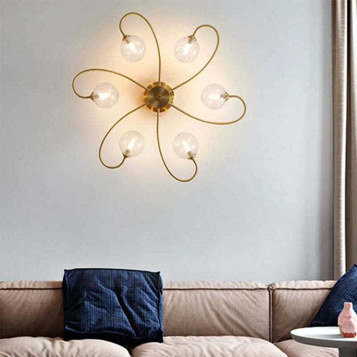 Modern Geometric Metal Ceiling Light Fixture