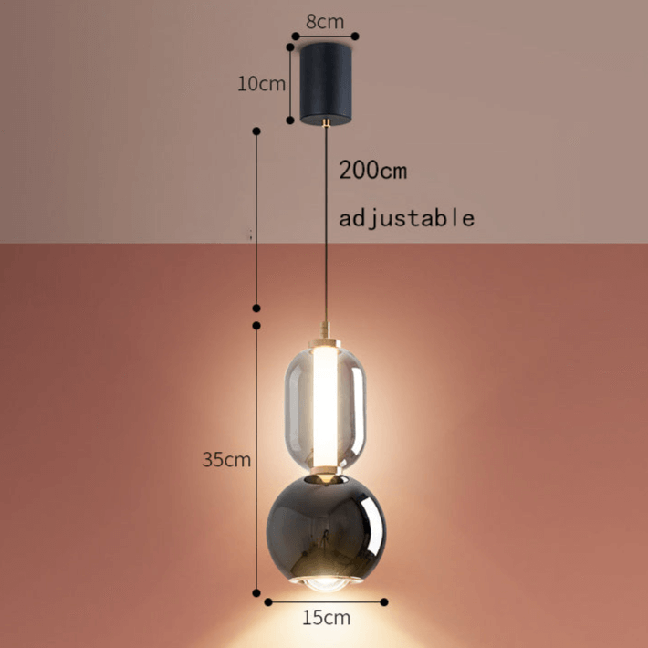 Modern Glass Pendant Light Chandelier