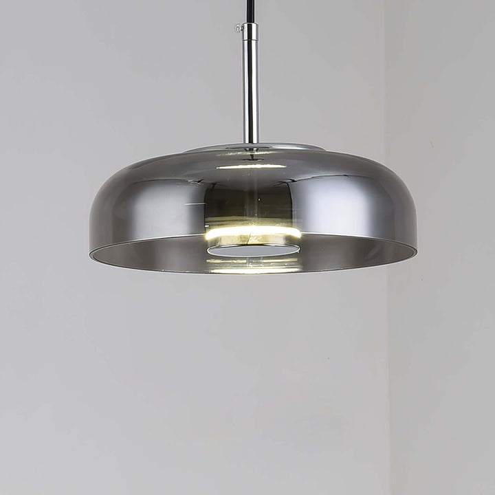 Modern Brass & Glass Pendant Light