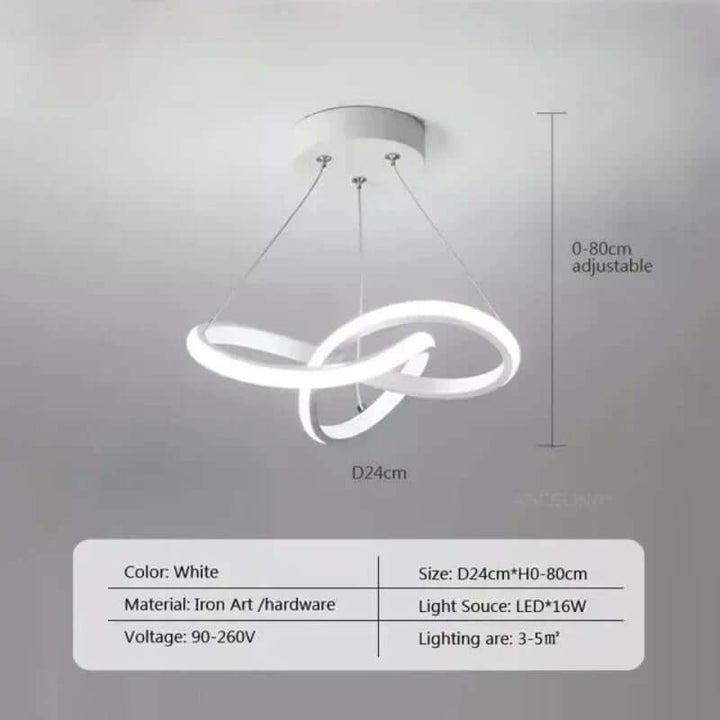 Modern LED Ceiling Light with Remote, 24cm