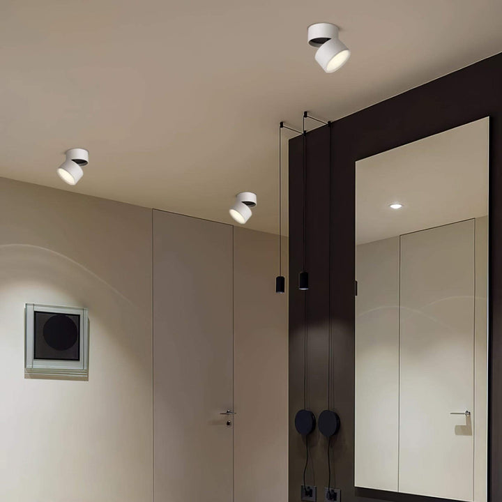 Adjustable LED Ceiling Spotlight Fixture, Warm White, 10cm