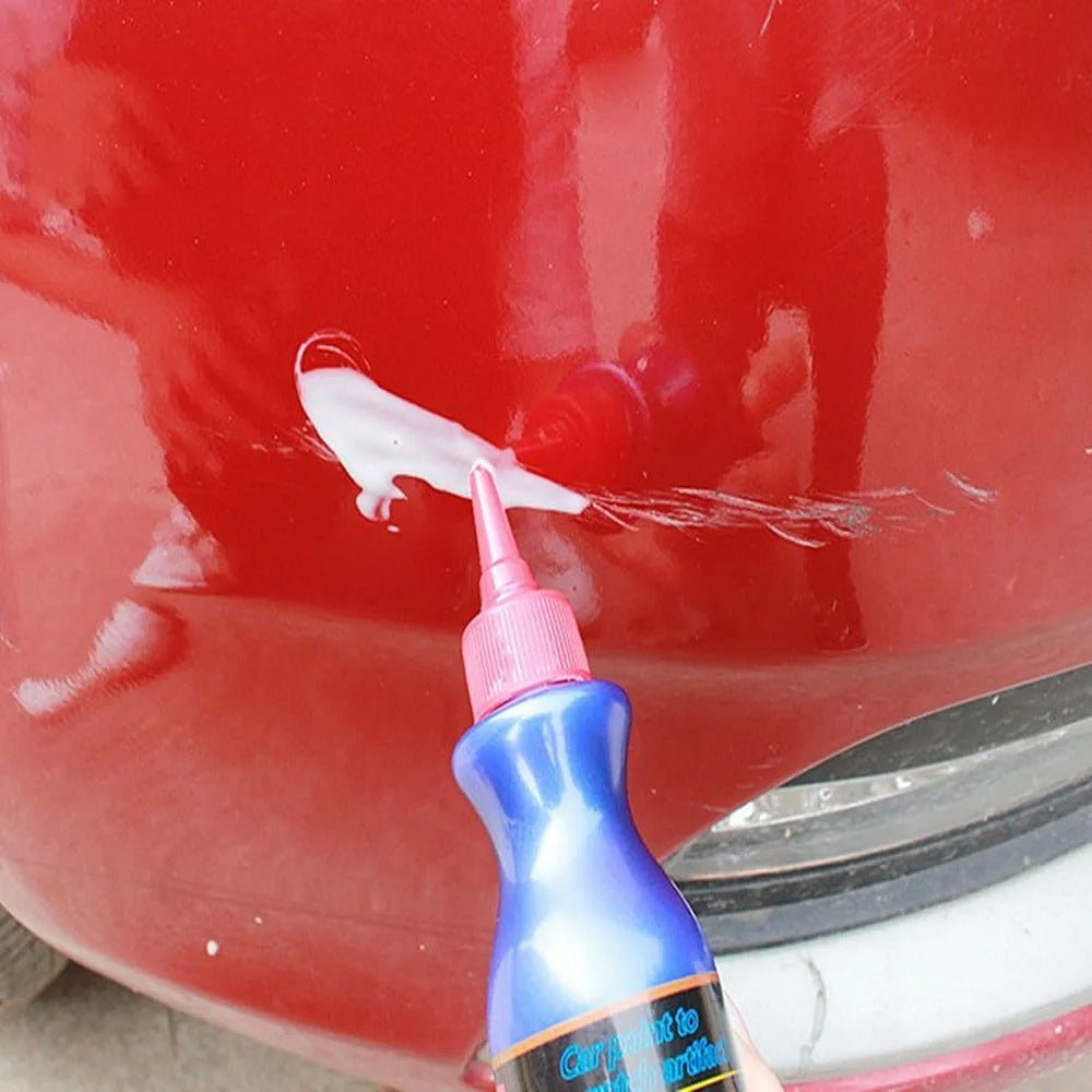 Applying Car Deep Scratch Remover & Paint Restorer Kit. Effective car care for swirl marks, scratches & paint repair.