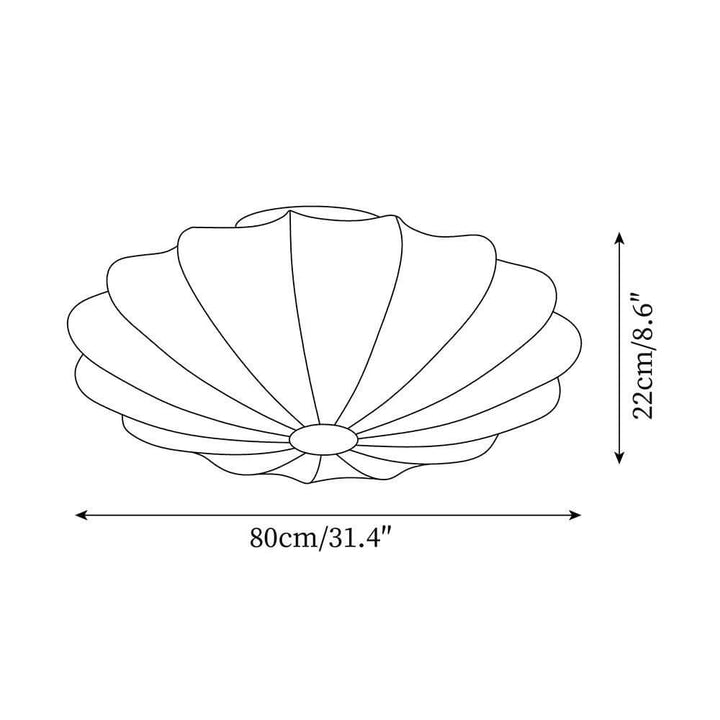 Modern Seashell Ceiling Light Fixture