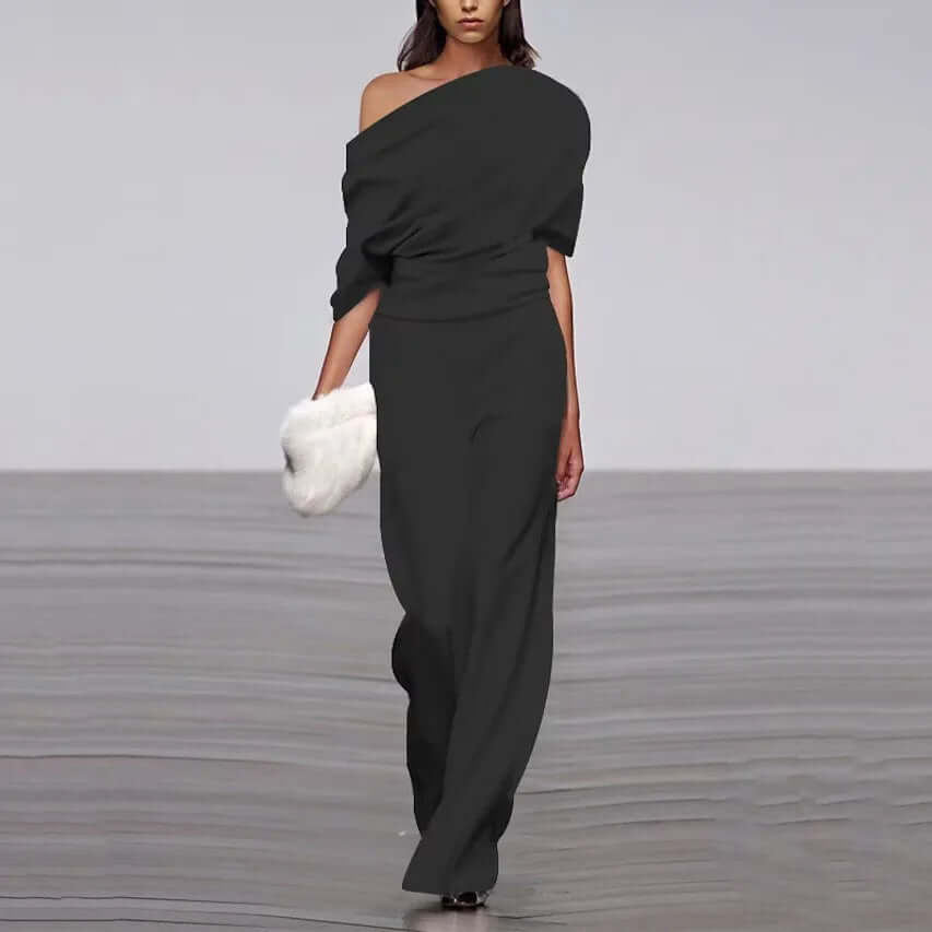 Elegant Spring Single-Breasted Jumpsuit
