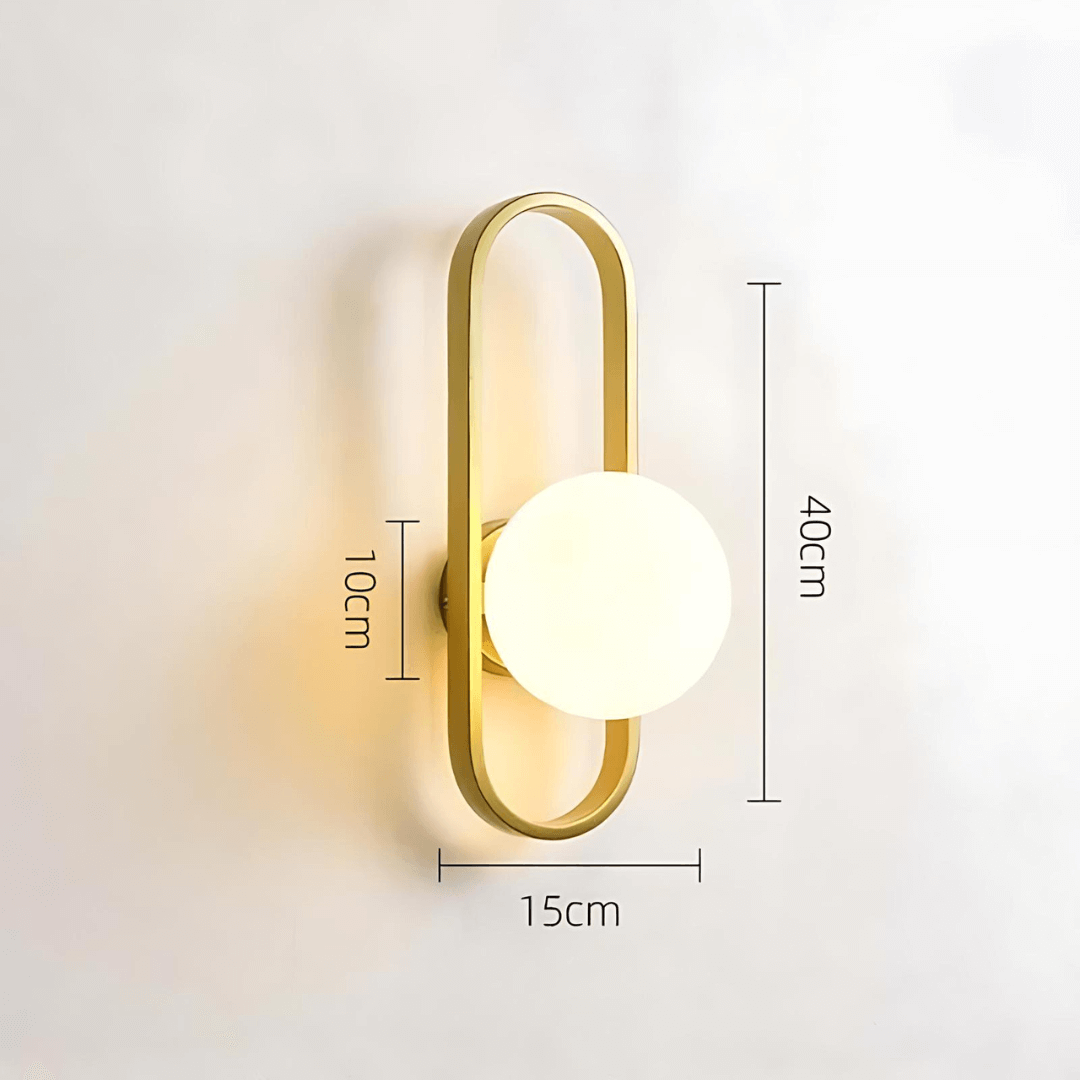 Modern Glass LED Wall Sconce Light Fixture