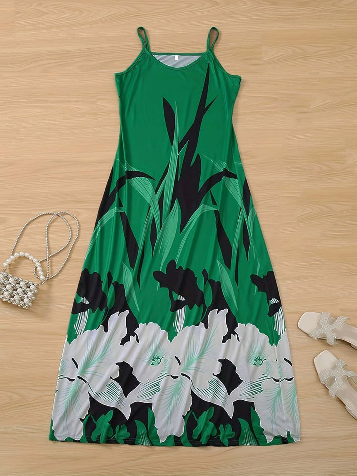 Women's Floral Print Spaghetti Strap Dress