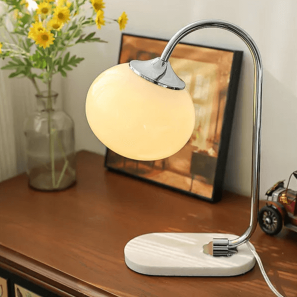 Modern Glass Globe Table Lamp